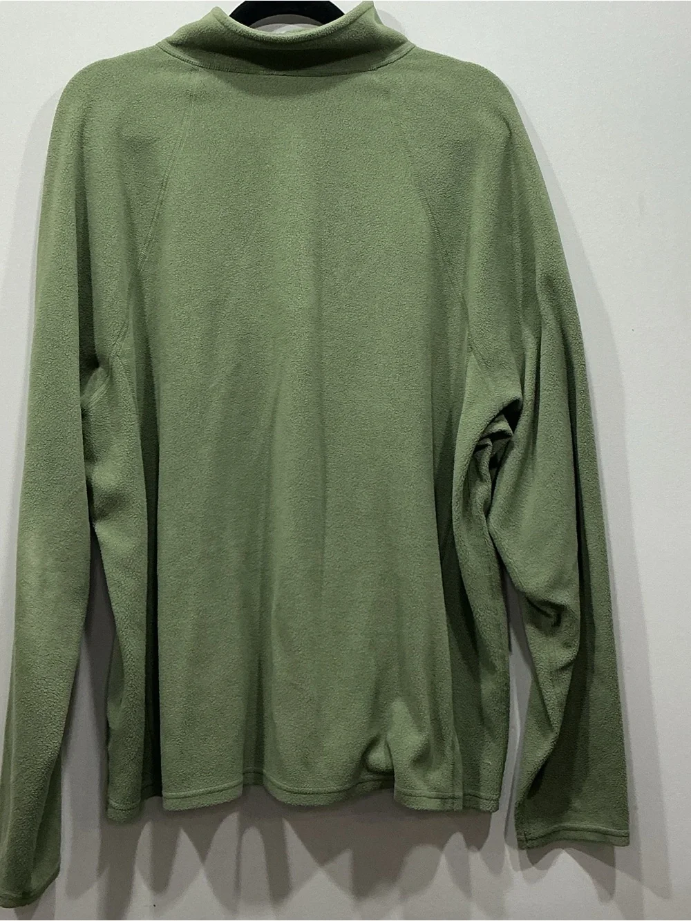 L.L.Bean Men's XL Olive Green 1/4 Zip Fleece Pullover